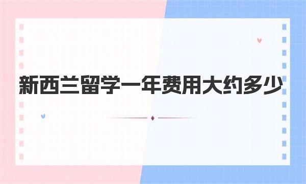 新西兰留学一年费用大约多少 新西兰留学护照有效期和办理流程