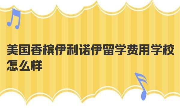 美国香槟伊利诺伊留学费用 学校怎么样