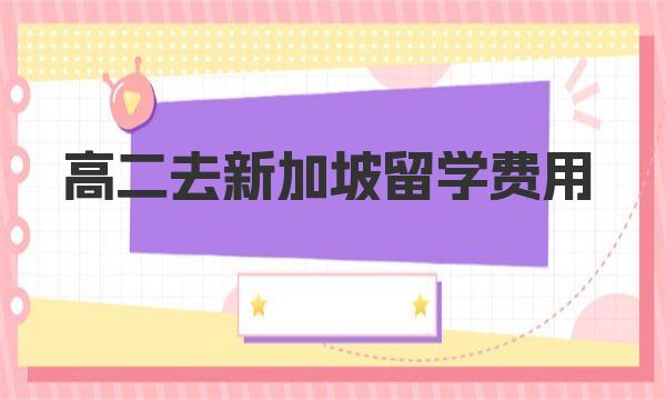 新加坡高中留学费用 高二去新加坡留学费用